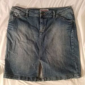 Blue Jean Skirt (XL) by Bisou Bisou